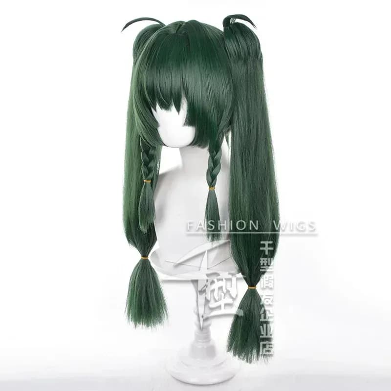 Game Zenless Zone Zero Qingyi Cosplay Wigs 70cm Long Dark Green Color Heat Resistant Wigx,5;d'2.y;8'