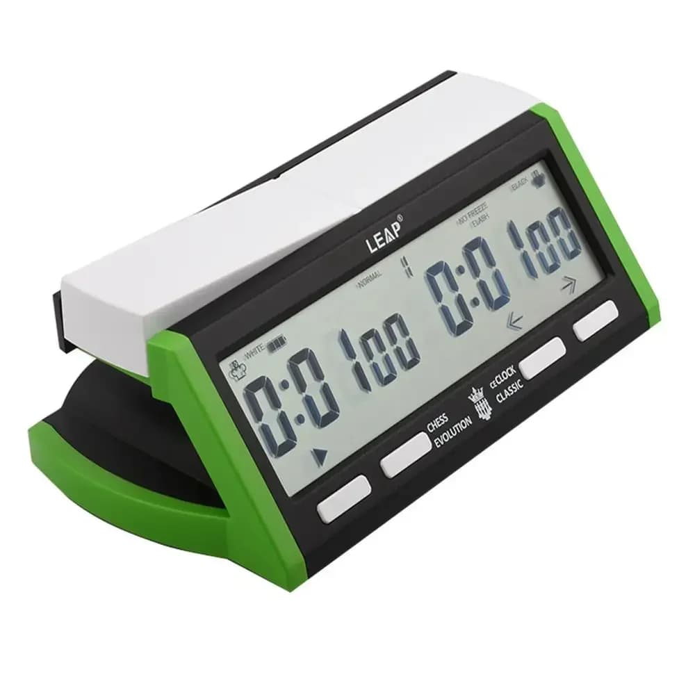 Per LEAP PQ9918 Orologio da scacchi digitale Carica USB Gioco multifunzionale di Go Conto alla rovescia Timer di allarme per scacchi