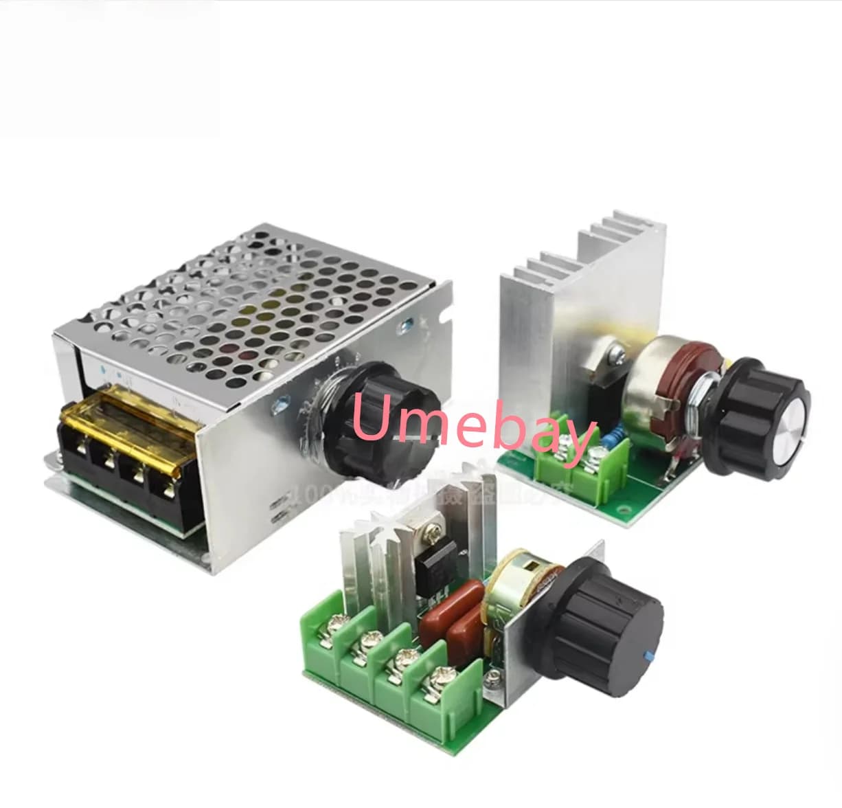 5 pezzi, interruttore dimmerabile ad alta potenza per ventilatore elettrico con motore AC220V/4000W, interruttore di regolazione della temperatura, interruttore di regolazione della tensione