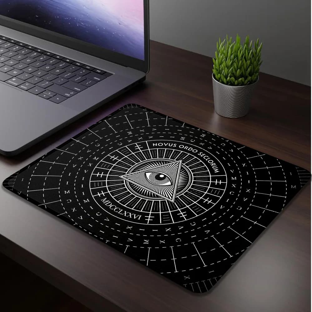Tappetino per mouse da ufficio Gamer Eye of Providence Tappetino per mouse da computer Speed Mausepad Tappetino da scrivania Mouspad Tappetini da gioco Accessori per scrivania Mause
