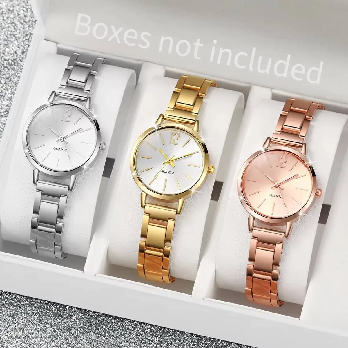 1/2/3 pcs fashion woman watches simple quartz analog watch for women Reloj Mujer girls gift watch (without box)