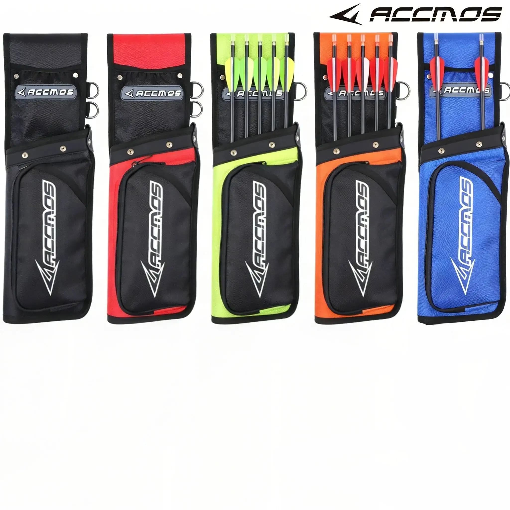 ACCMOS Borsa Portafrecce da Cintura per Tiro con l'Arco, Grande Capacità, in Tessuto Resistente, per Caccia e Tiro al Bersaglio
