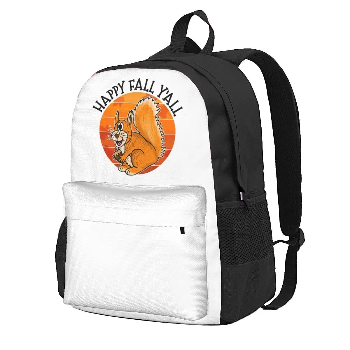Zaino per Studenti con Motivo Autunnale di Scoiattoli, Borsa da Scuola, Zaino da Escursionismo e Viaggio, Borsa a Tracolla alla Moda