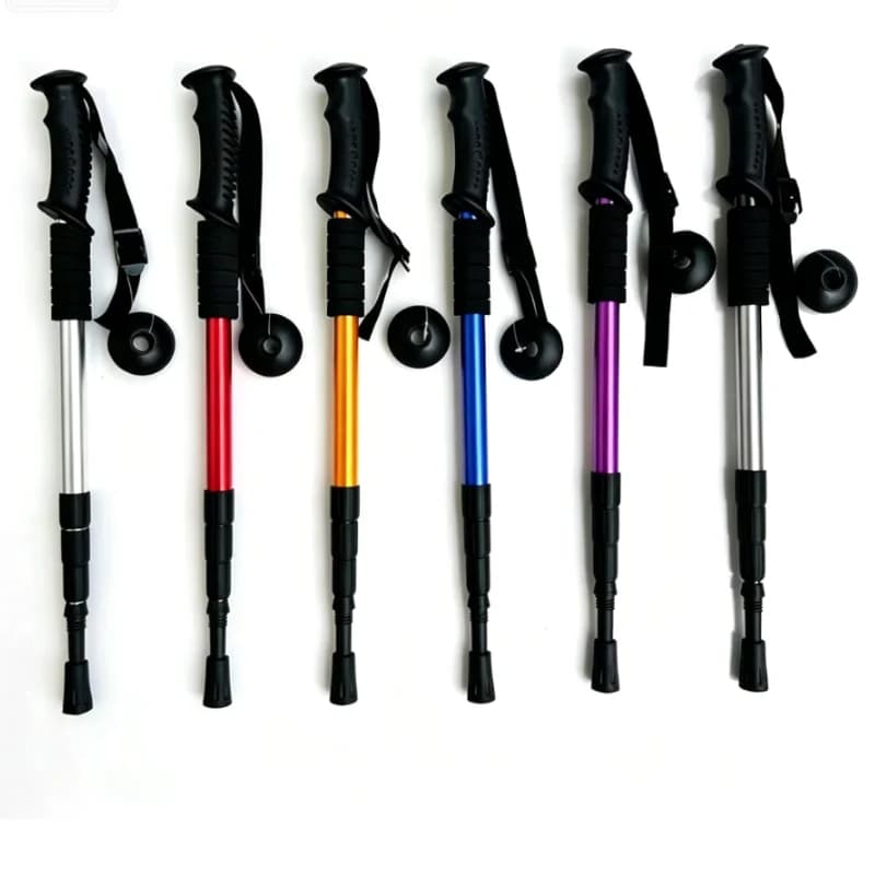 Ultralight Trekking Poles for Outdoor Camping Mountaineering Backpacking Hiking with Shock Absorption Foldable Design