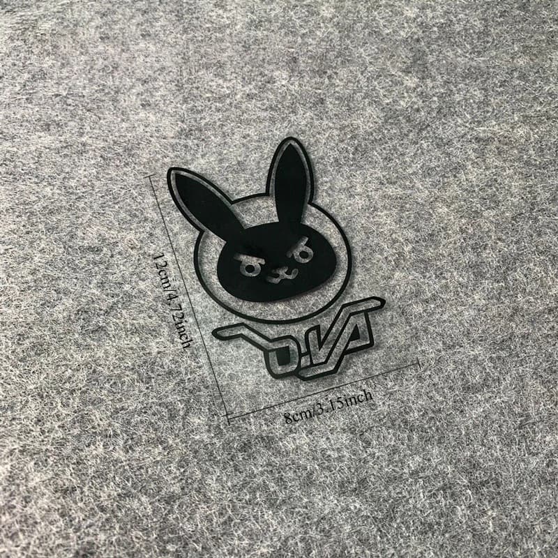 Multicolor Angry Bunny Cartoon Waterproof Vinyl Sticker Decal For Car Motorcycle Helmet Window Tuning Styling Accessories