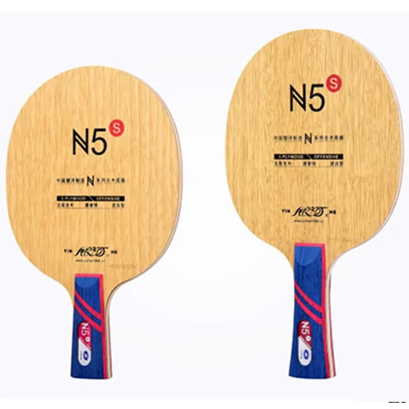 Professional Yinhe ping pong blade in pure wood N-5S for ping pong racks for beginners at high speed