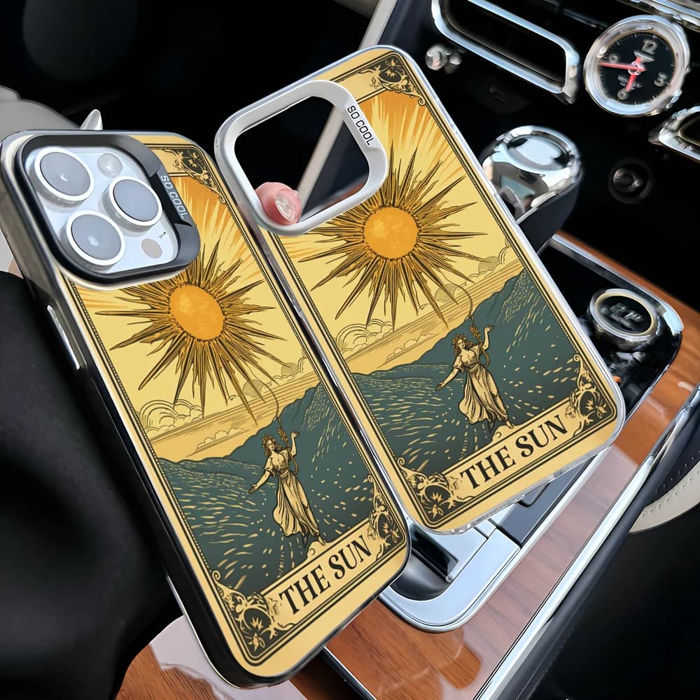 Epc Tarocchi Sailor Moon Cassa Del Telefono IMD Cassa Del Telefono Per IPhone 16 15 14 13 12 11 Pro Max Plus Colore Argento Copertura