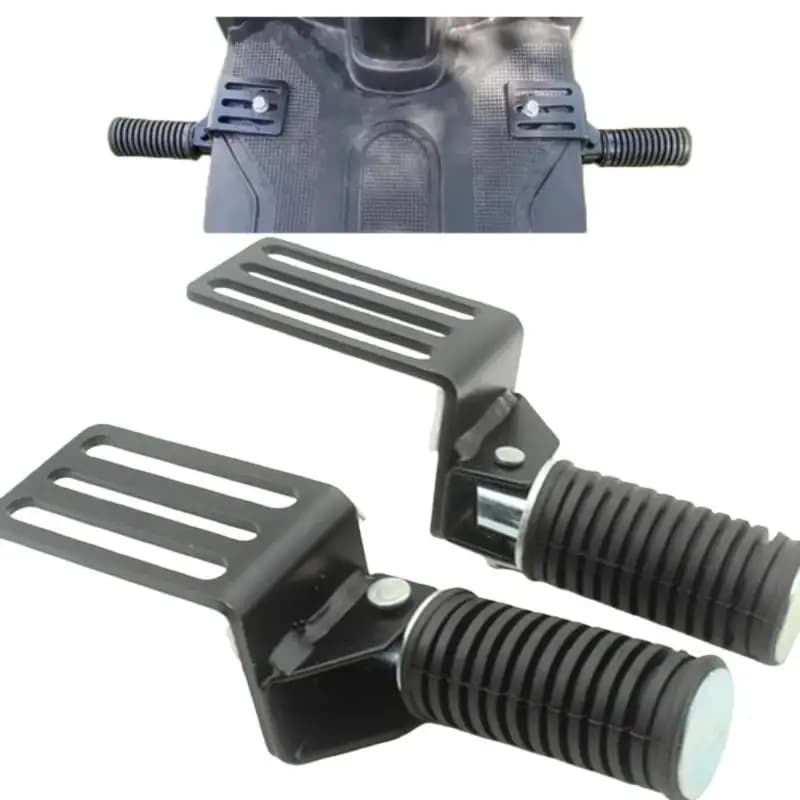 2 pezzi poggiapiedi anteriore comodi pedali da crociera da strada pedane per moto pieghevoli in metallo accessori fai da te per biciclette elettriche