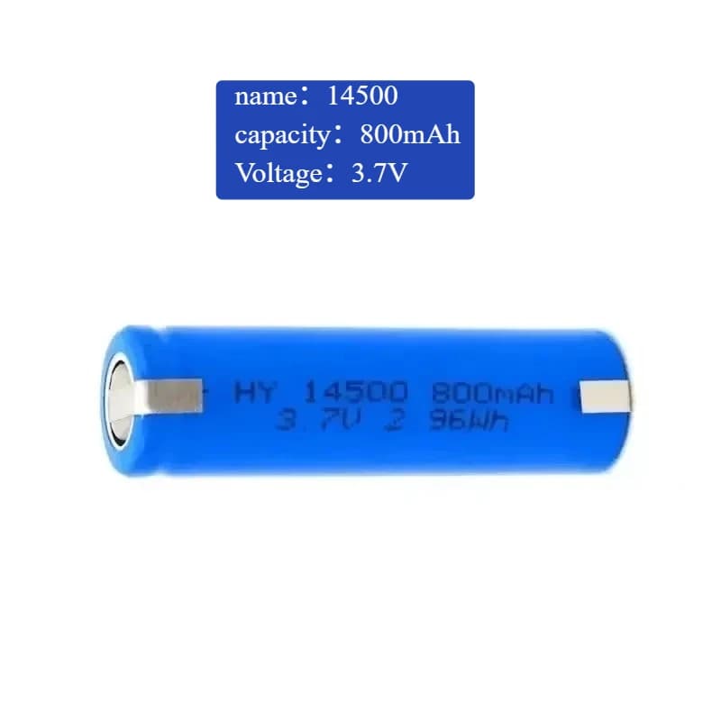 800mAh Rechargeable Lithium Battery 14500 3.7V Battery for JJRC C2 D828 Remote Control Car Toy Electric Razor Toothbrush