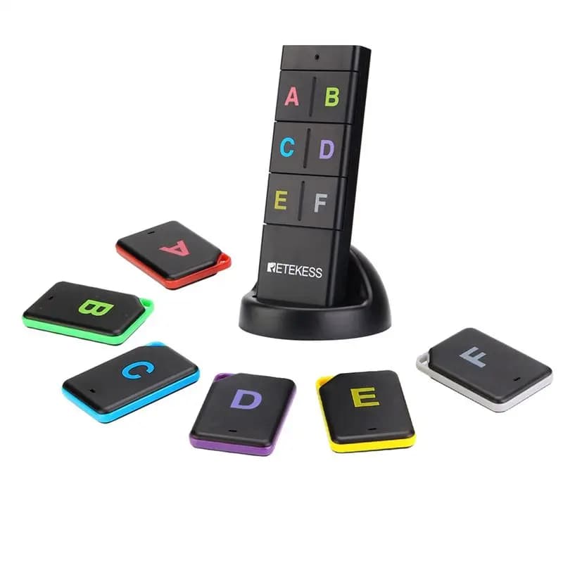 Wireless Key Finder RF Key Locator Pet Wallet Tracker Remote Control 1 RF Transmitter 6 Receiver For Camping