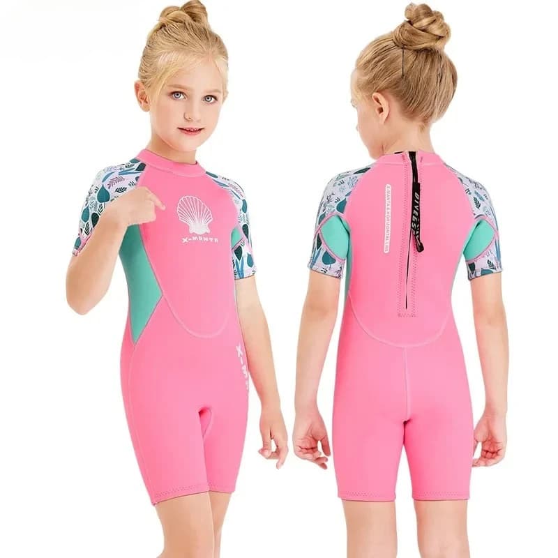 Children's Mute 2.5MM Full Sleeve Swimwear Short Sleeved Swimwear Snorkeling Surf Swimwear Medusa Clothing