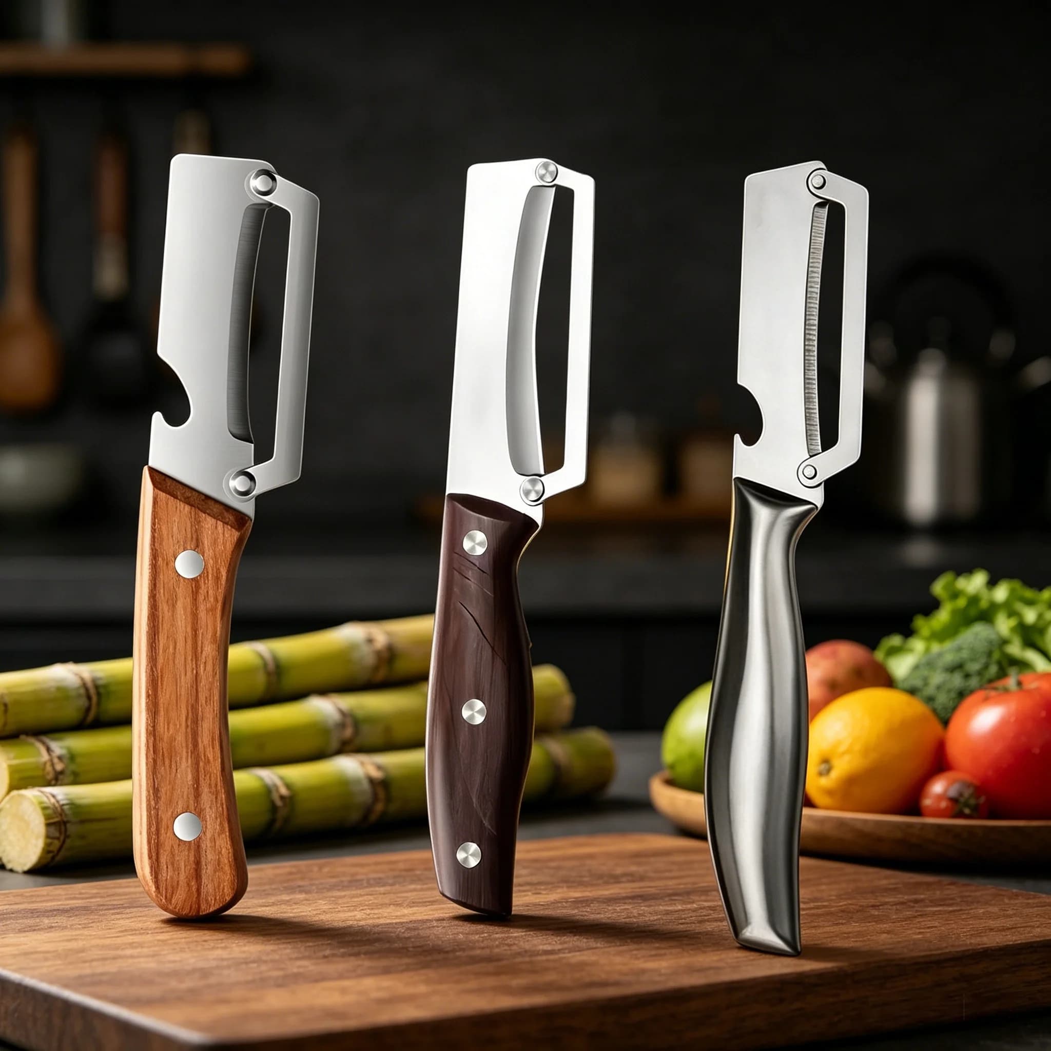 1 Pezzo, Pelapatate da Cucina per Uso Domestico, Coltello per Canna da Zucchero, Utensile per Pelare Patate, Strumento da Cucina, Attrezzo Speciale per Sbucciare