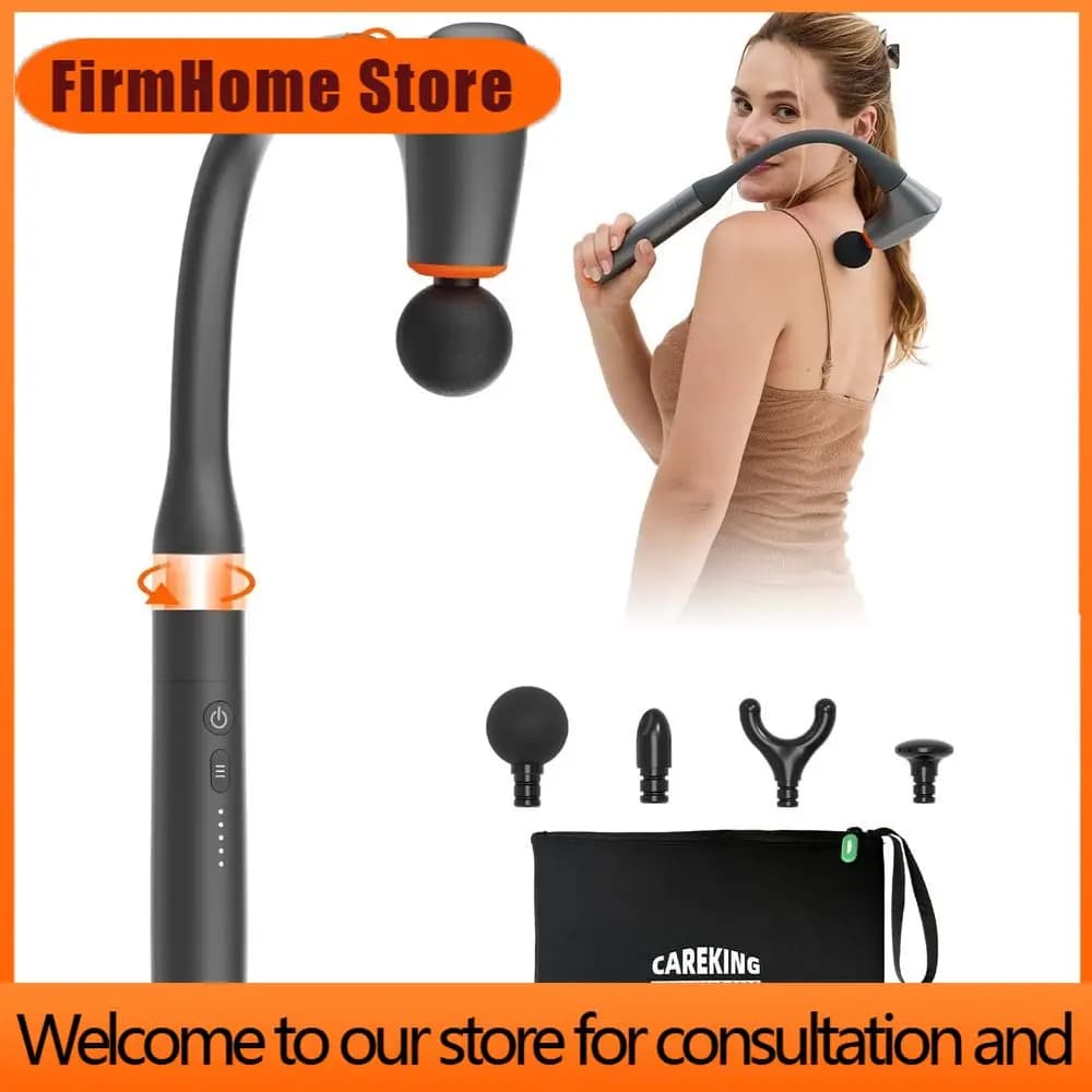 FirmHome StorePortable Ergonomic Deep Tissue Massage Gun For Shoulder, Arm, Thigh, And Waist - Ideal For Pain Relief And Muscle