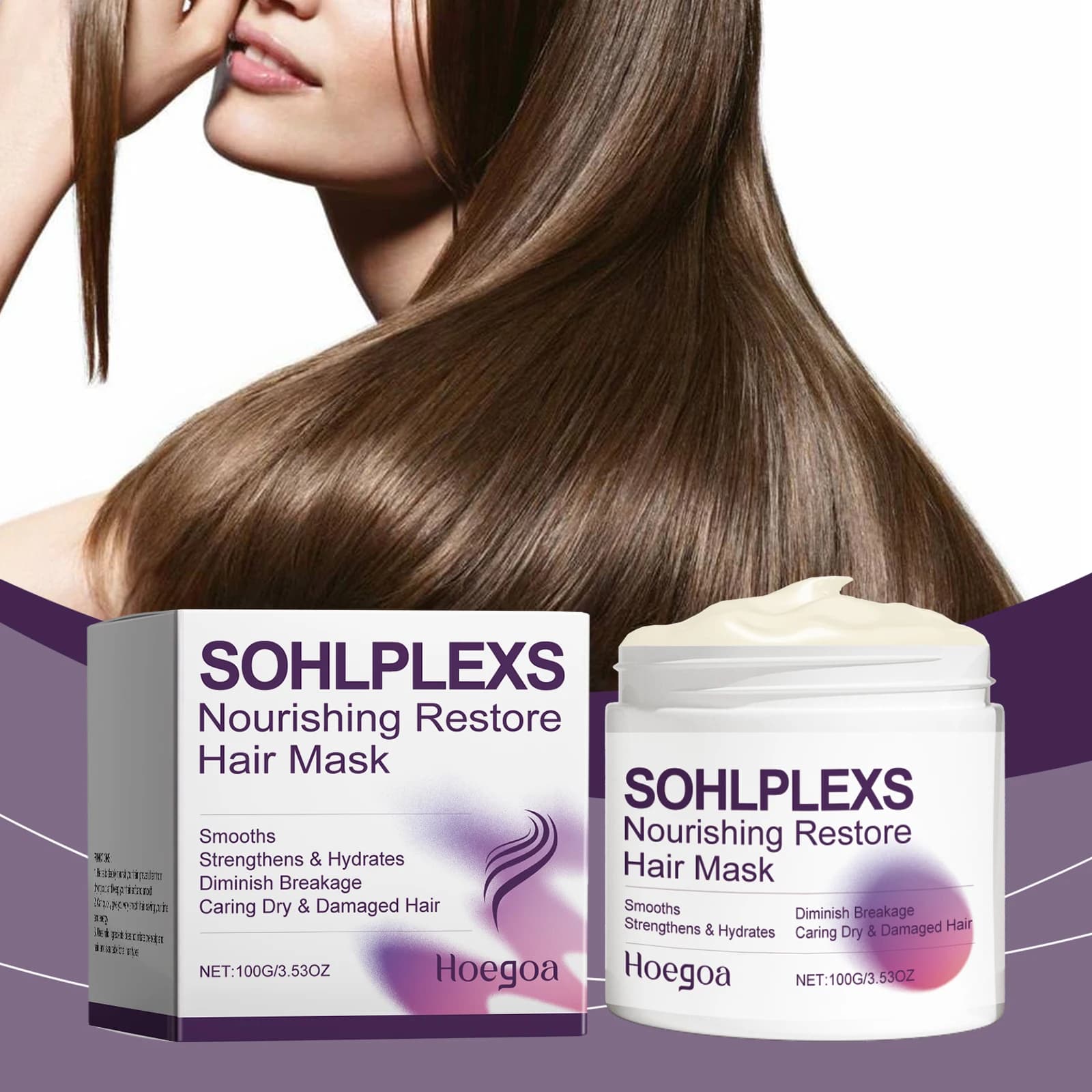 Maschera per capelli alla cheratina Ripara i peli crespi danneggiati Morbido liscio lucido Idratante Nutrire la radice dei capelli Prevenire la rottura Cura dei capelli crespi