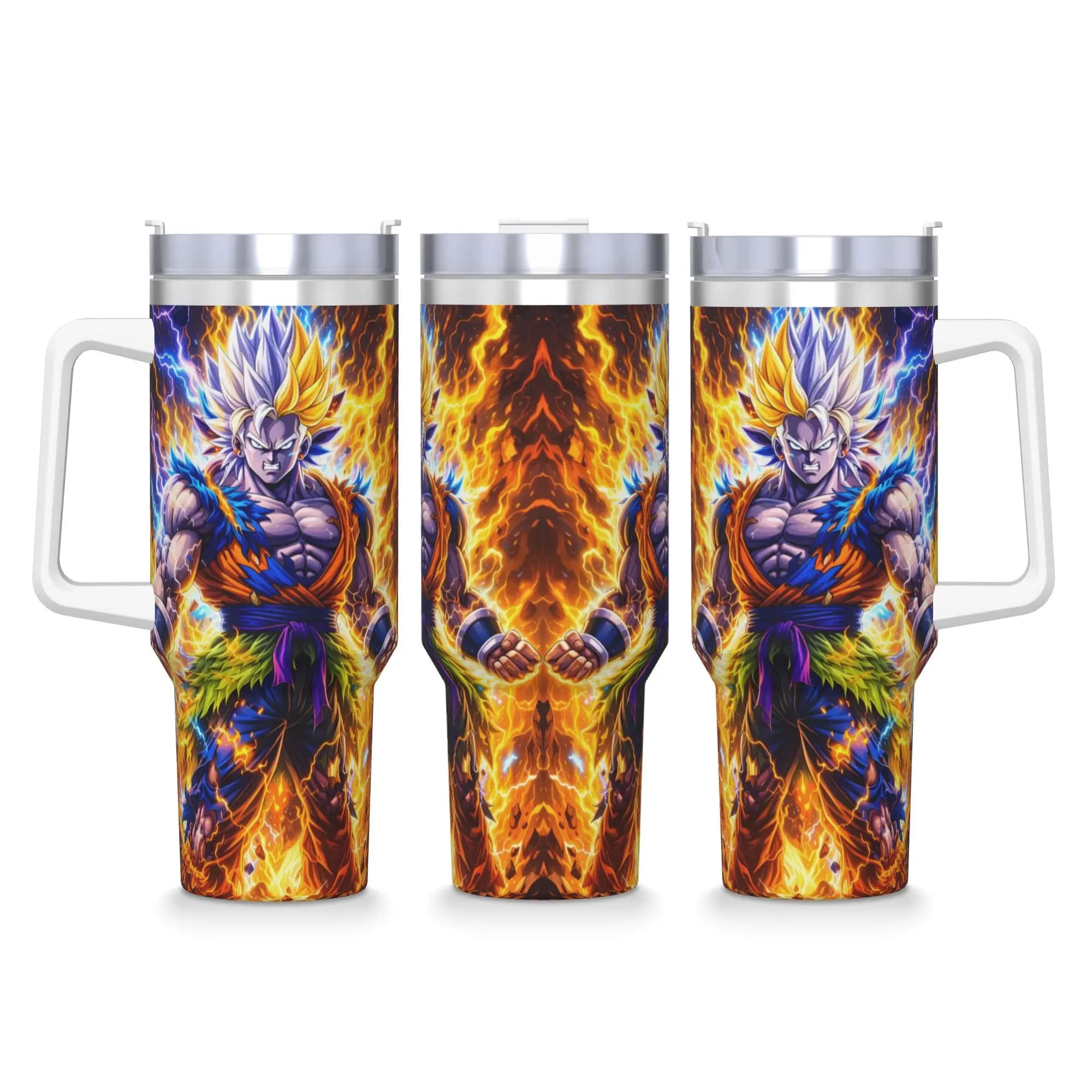 D-Dragons Ball Anime Tumbler Hot Drinks Water Bottle Leakproof Stainless Steel Thermal Cups Custom Driving Car Mugs