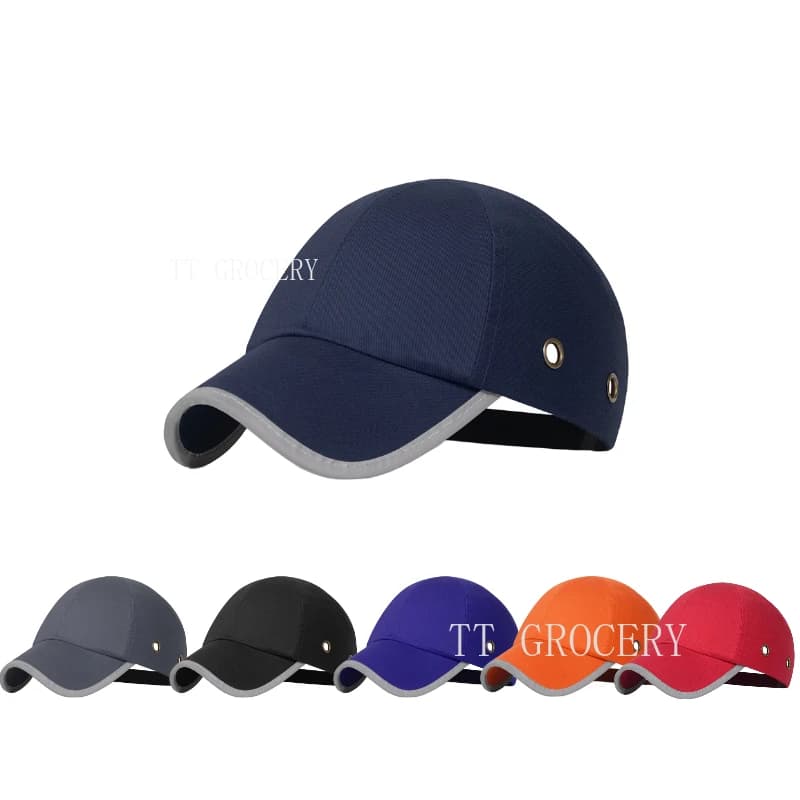 Il più nuovo casco protettivo per la sicurezza sul lavoro, berretto antiurto, guscio interno rigido, stile cappello da baseball per lavoro, fabbrica, negozio, protezione per la testa