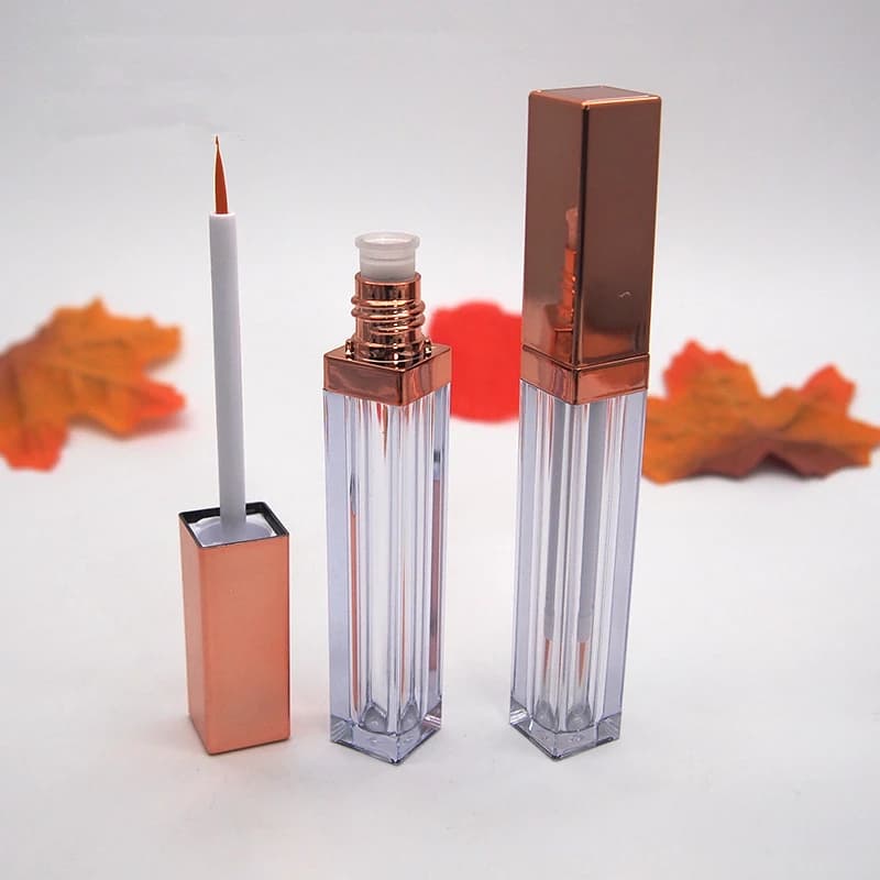 100 Pieces Tubes Empty 4ml in Pink Gold for Mascara, Eyeliner, Flacons, Fai-da-Te makeup containers, Cosmetic Organizer