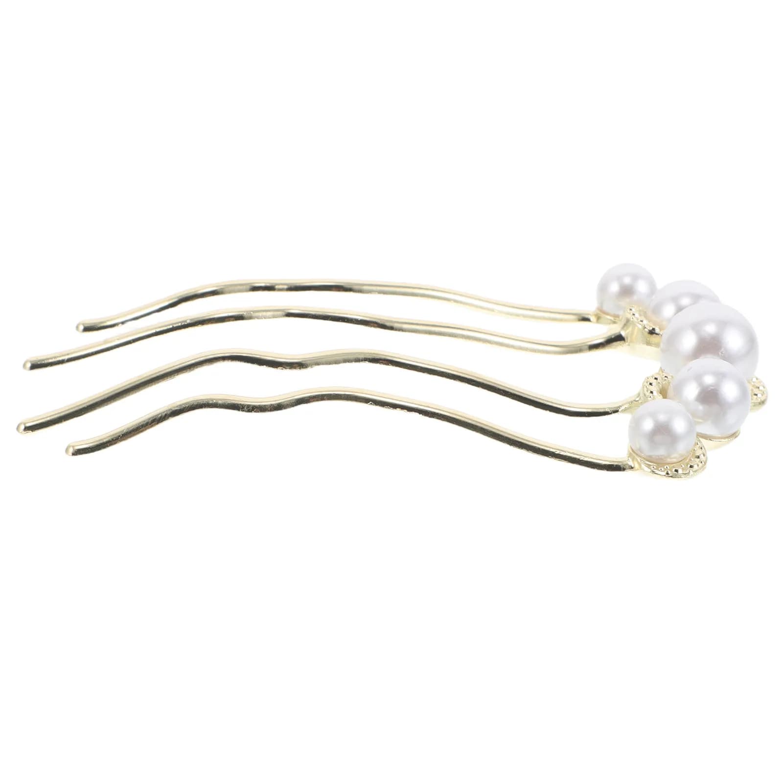 Forcina per Capelli in Metallo a 4 Punte Stile Vintage Francese per Principianti, Accessorio per Acconciature e Creazione di Chignon
