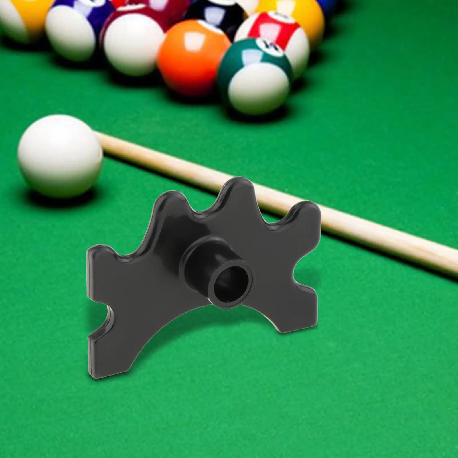 Supporto a forma di corno per stecca da biliardo, accessorio per snooker e pool, per pratica e gioco