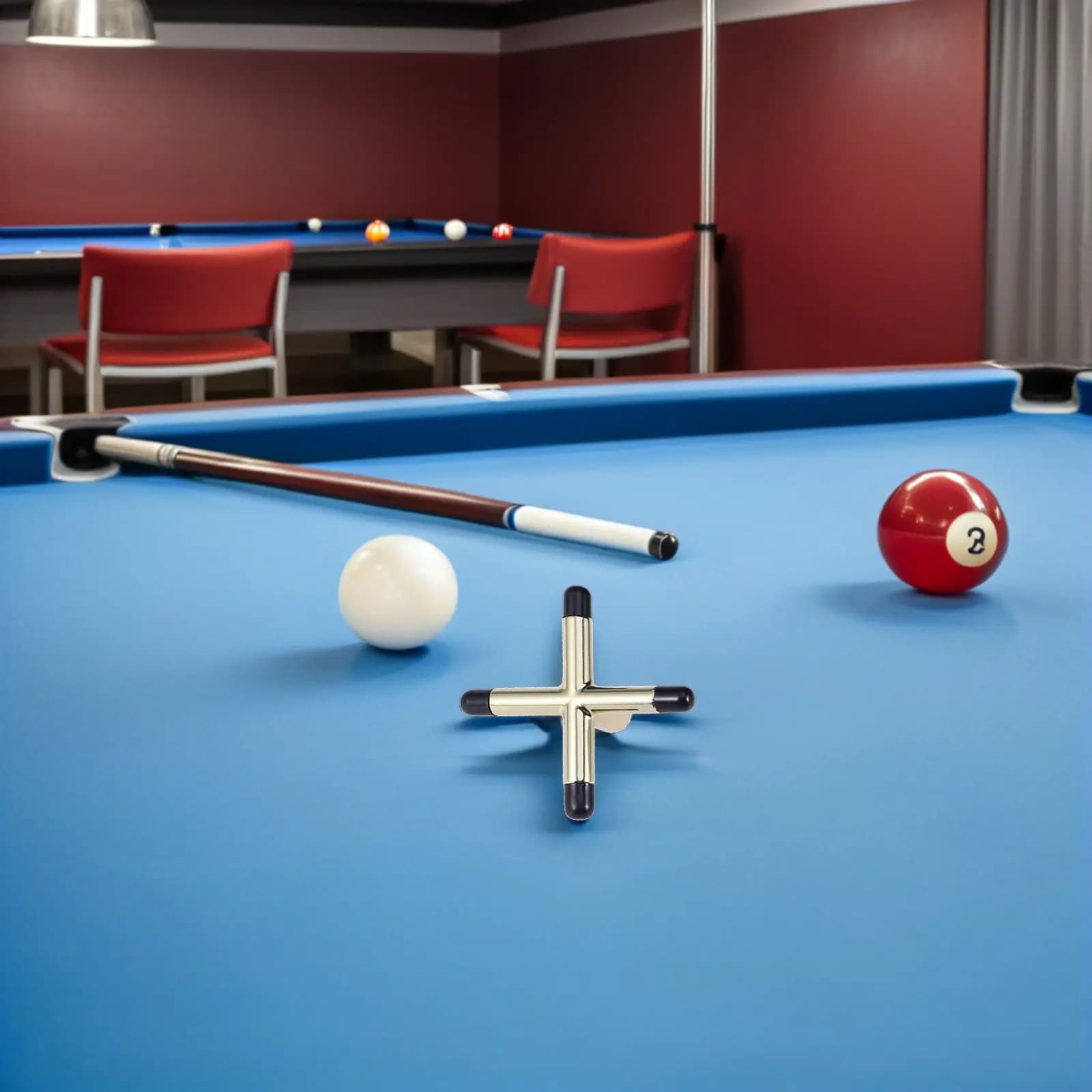 Supporto Professionale per Stecche da Biliardo e Snooker, Porta Stecche Stabile e Facile da Usare con Tasca Portaoggetti