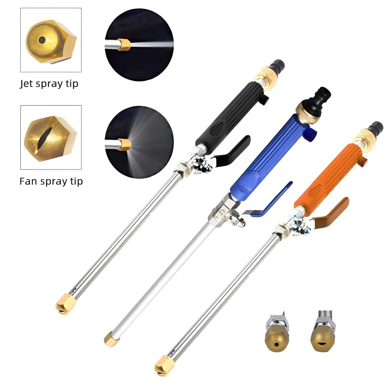 High Pressure Car Washing Water Gun Pipe Jet Washer Hose with Spray Nozzle Wand, Power Cleaner Tool for Garden House Use