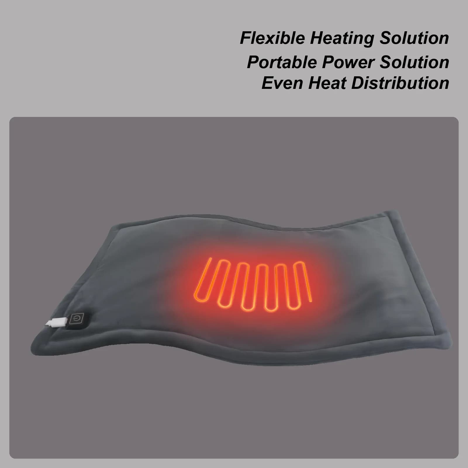 Tappetino riscaldante elettrico 70x45 cm 5 V portatile confortevole morbido riscaldato coperte da letto elettriche cuscino caldo per divano letto divano casa