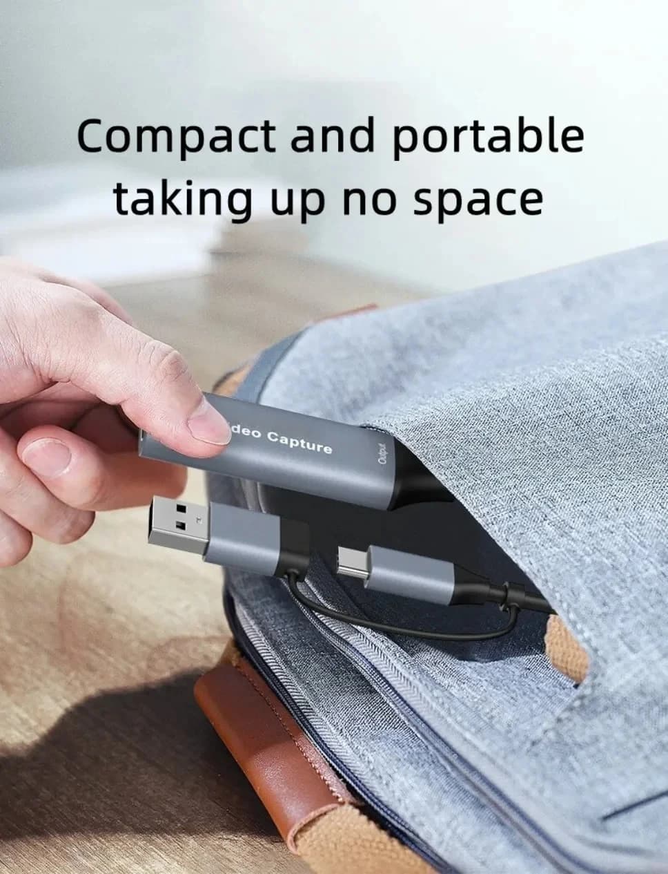 Adattatore 2 in 1 per scheda di acquisizione video USB Type-C 4K - Registratore audio video USB 3.0/2.0 HD per PC/PS4/Xbox/TV BOX/Laptop