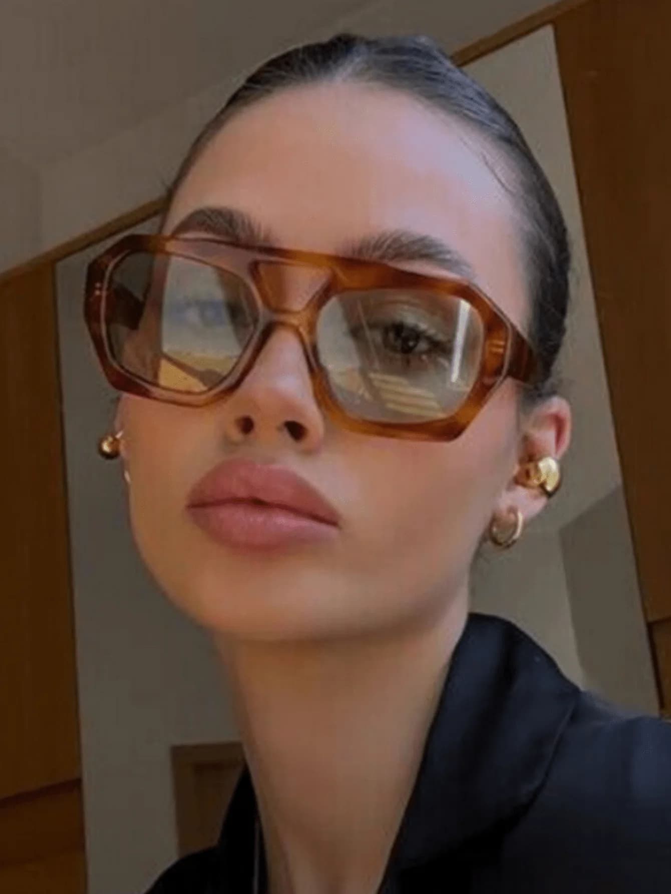 High-End Square Retro Fashion Sunglasses For Adults, Daily Wear Beach Accessories