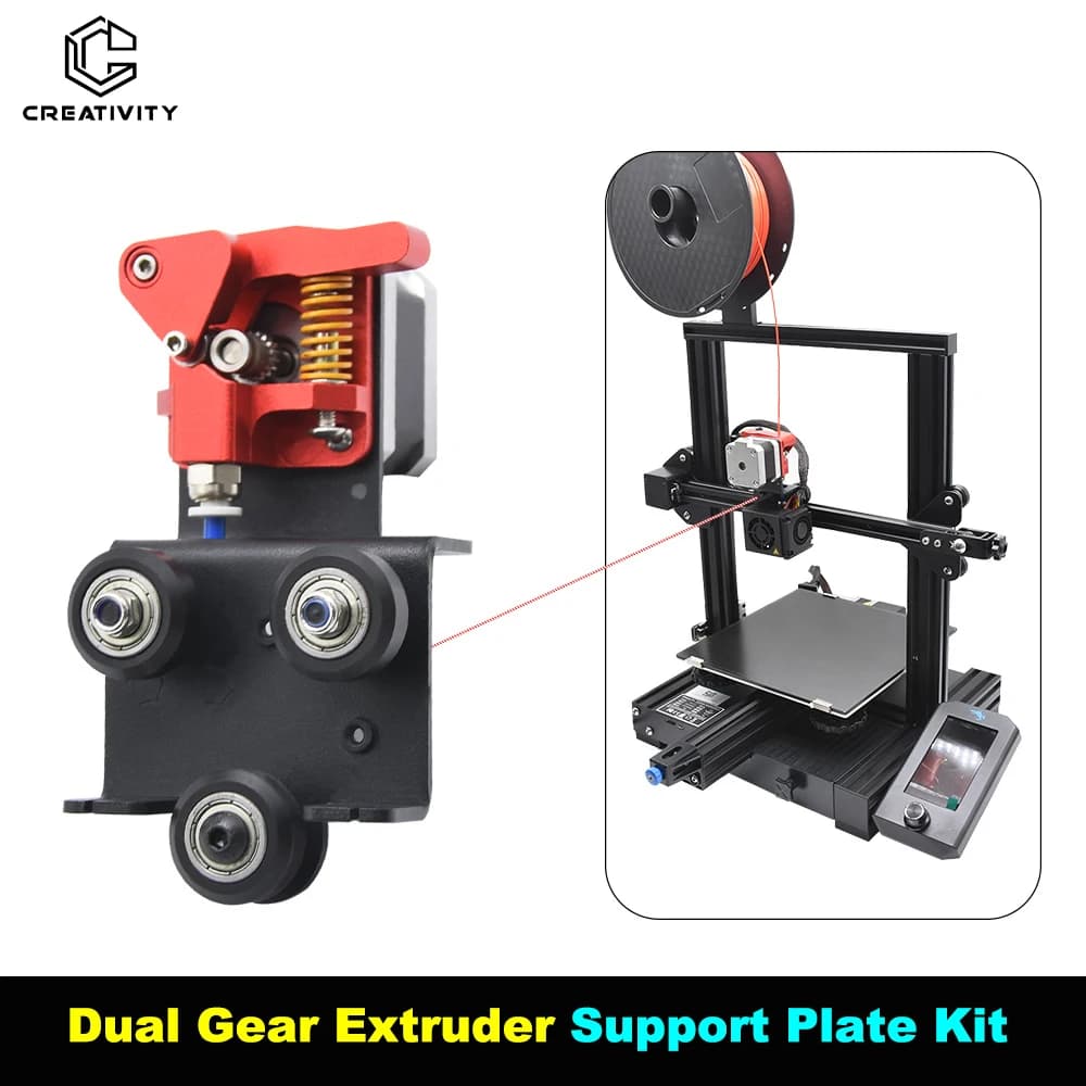 Upgrade the dual-wheel drive extruder support plate kit for Ender-3 Ender 3 Pro CR 10, CR 10S 3D Printer Parts Extruder Adapter