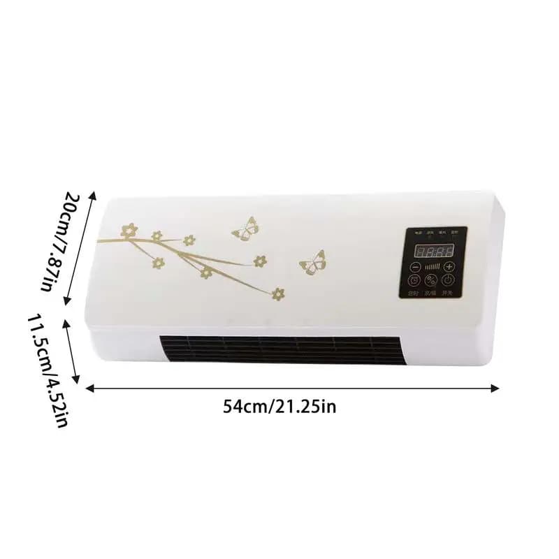 Riscaldamento Ventola di raffreddamento elettrica a parete con telecomando per camera da letto Soggiorno Ventilatore d'aria portatile senza condotto