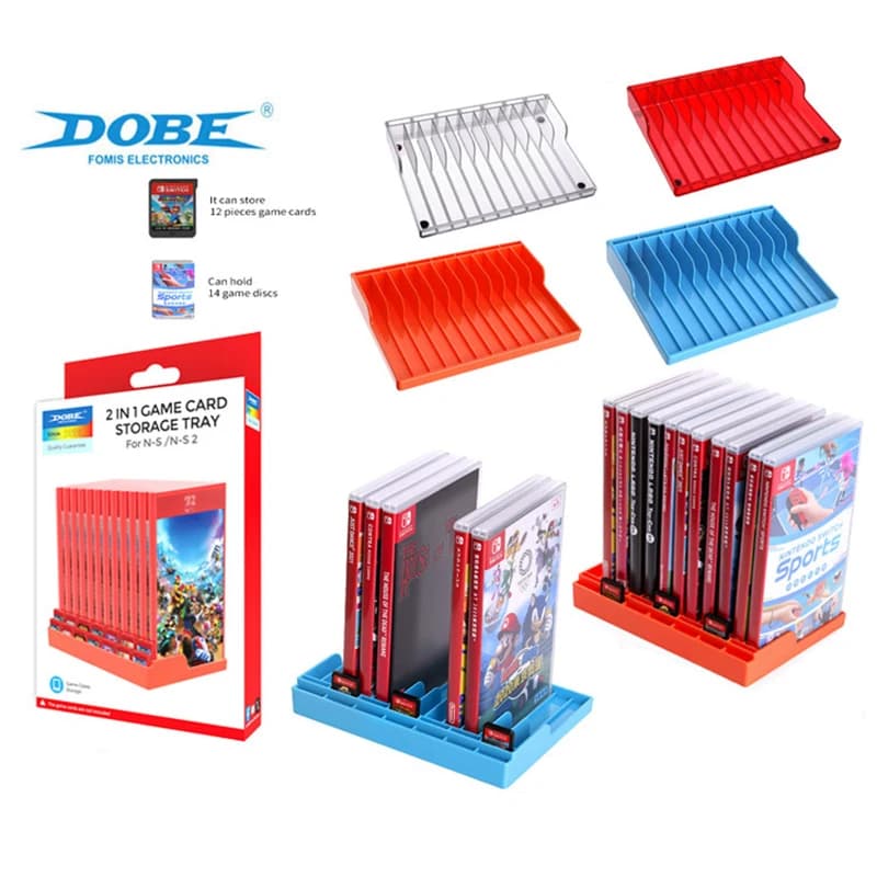 Scatola porta cassette di gioco per Nintendo Switch2, supporto universale per cassette di gioco per Switch/OLED, accessorio porta dischi.