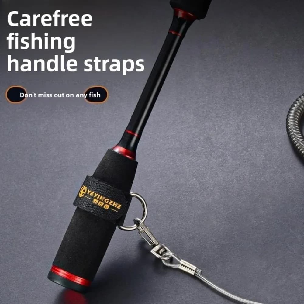 12cm Length Fly Fishing Rod Holder Nylon Material Tie Belt Wrap Fishing Tackle Tools Suspenders Fastener