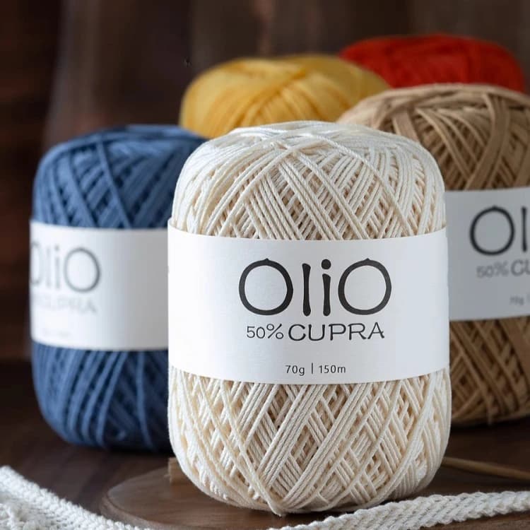 Filato di Cupro 70g/gomitolo per Lavori a Maglia e Uncinetto, Lana per Sciarpe, Cappelli, Bambole e Borse
