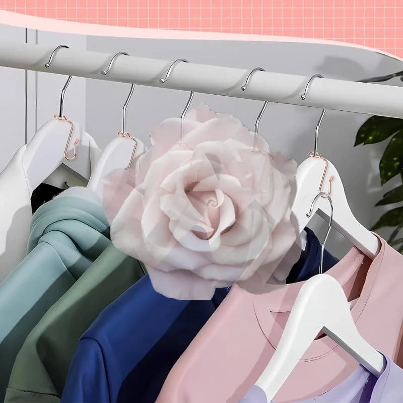 Popular 10Pcs Hanger Connector Hooks Hanger Extender Hooks Stable Clothes Hanger