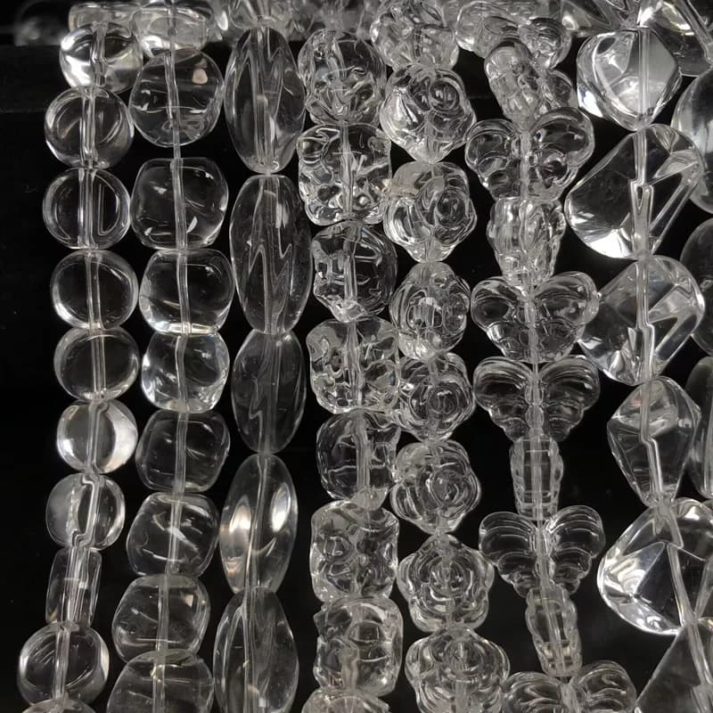Farfalla di cristallo di vetro trasparente blocchi intagliati perline allentate perline Rondelle per la creazione di gioielli creazione di gioielli braccialetto fai da te