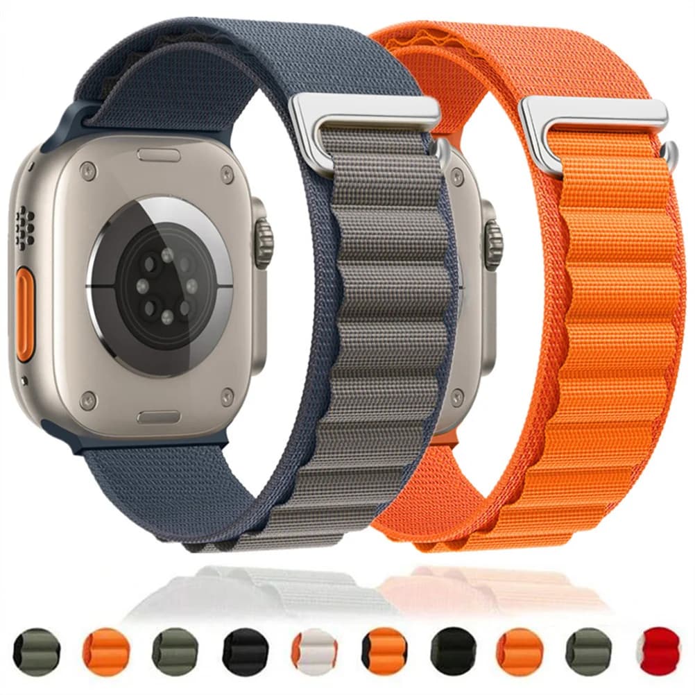 Cinturino ad anello alpino per cinturino Apple watch 49mm 44mm 40mm 46mm 41mm 42mm 38mm 40 44 45 mm braccialetto iWatch Ultra serie 11 7 6 10 se