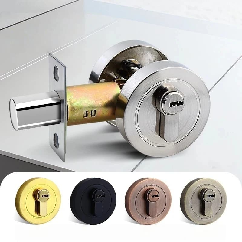Concealed Wooden Door Locks Single & Double-Sided for Bedroom & Hallway Home Security Privacy Auxiliary Hidden Door Latches