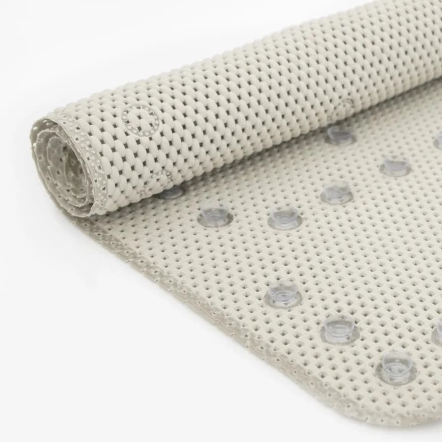 Bathtub Mat Non-Slip Shower Mats for Tub 36×17 inch Brown Bath Mat for Tub with Suction Cups and Drain Holes Washable Soft on f