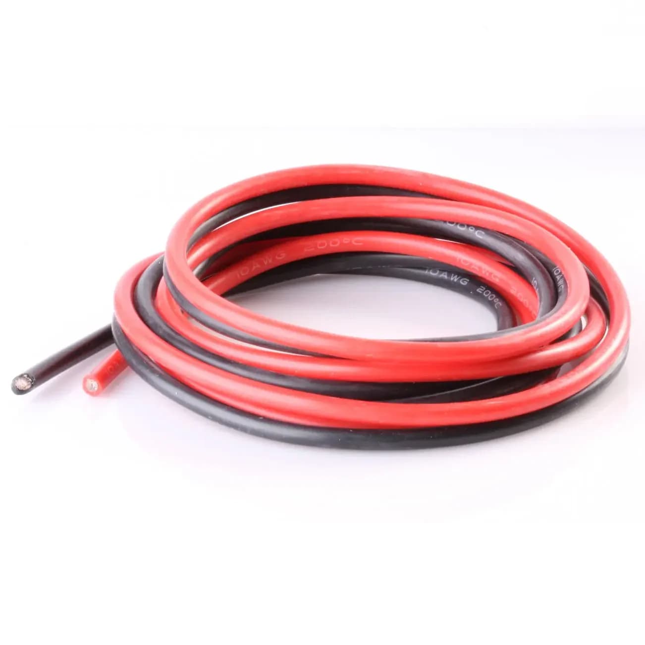 1 metro Rossa + 1 metro Nero Filo di Silicone 10 12 14 16 18 20 22 24 26AWG Resistente Al Calore Morbido silicone Gel di Silice Cavo di Filo