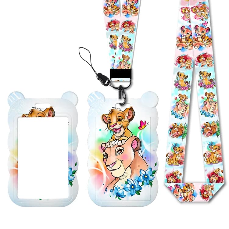 Disney Il Re Leone Simba: Laccetti Porta Badge, Porta Tessere di Lavoro, Porta Tessere Autobus, Portachiavi e Accessori