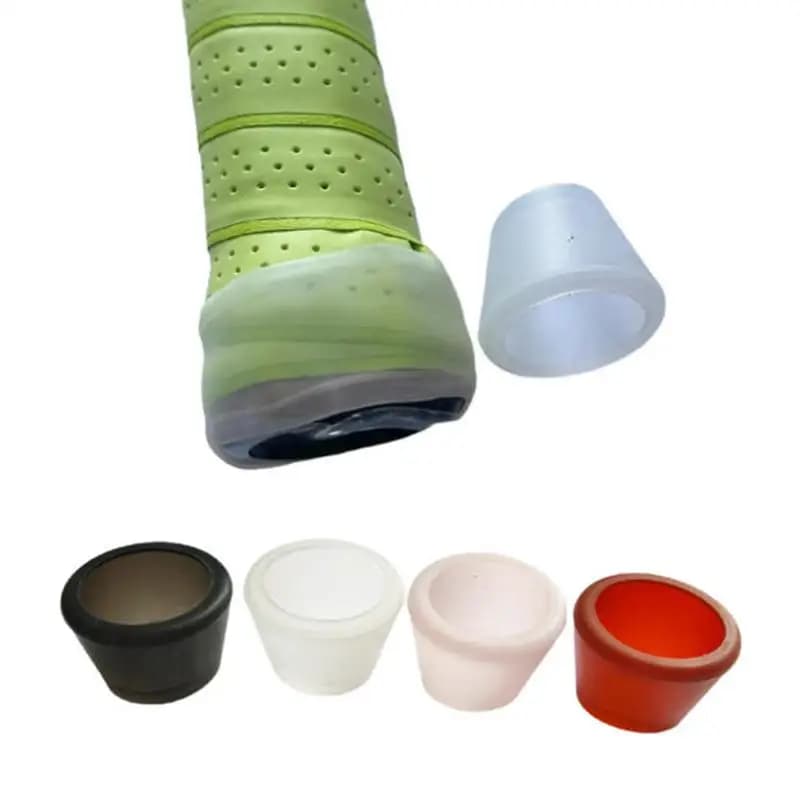 Eco-Friendly Silicone Tennis Racket Handle End Cover Anti-Wear Racquet Butt Cap Protector for Daily Match Accessory