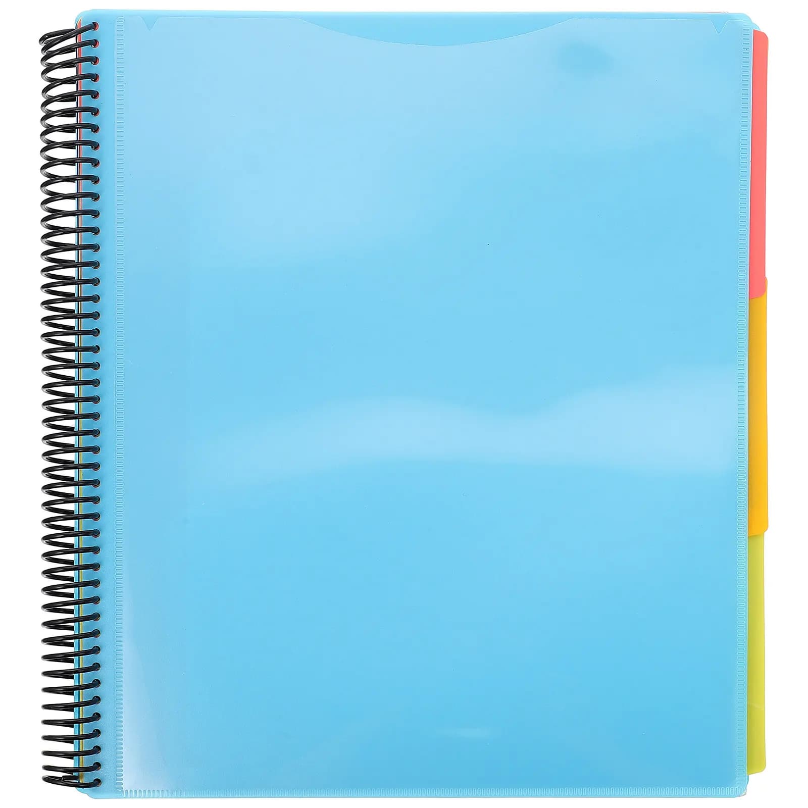 Cartella Portadocumenti in Plastica a Spirale, Organizzatore Multiuso per Scuole, Uffici, Sale Riunioni, Case, Leggero e Facile da Trasportare