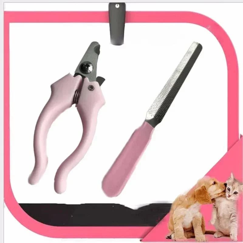 Set di lime per tagliaunghie per animali domestici in acciaio inossidabile, per cani e gatti, per tagliare le artigli, per animali domestici professionali, per toelettatura delle unghie