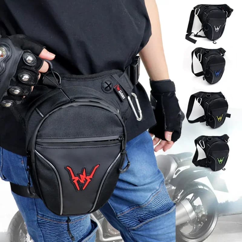 Borsa da gamba per moto Marsupio impermeabile Cintura per coscia Anca Equitazione all'aperto Corsa Sport Borsa laterale per moto per Yamaha Suzuki Universale