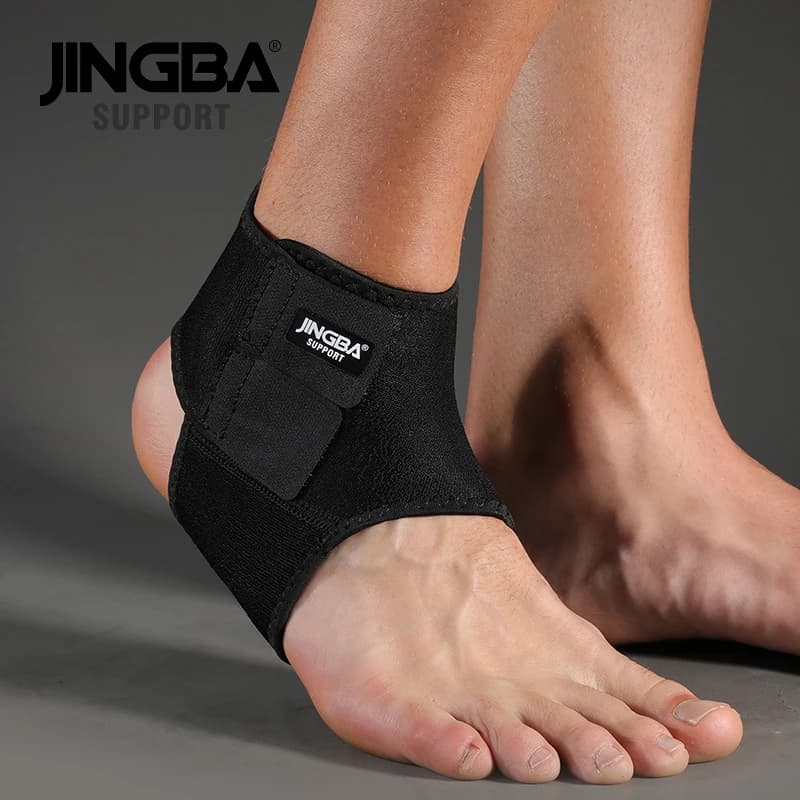 SUPPORTO JINGBA 1PCS 3D Neoprene Protezione regolabile Supporto per caviglia Protezione Calcio Basket Supporto per caviglia Tutore tobillera