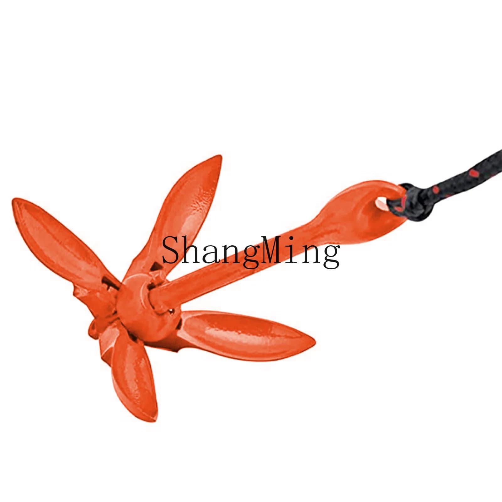 Ancora pieghevole PYH in plastica arancione, ancora pieghevole verniciata, accessori per yacht Lianhua.