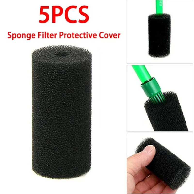 Prefilter sponge for Aquarium, Foam Filter for Water Input, Prevents the Aspiration of Small Fish and Shrimps, Filter Tool in Barile