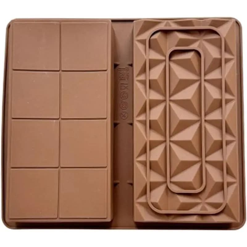 Stampi per barretta di cioccolato Stampo per barretta di cioccolato antiaderente in silicone profondo per proteine e energia Stampo per barretta di caramelle spesso