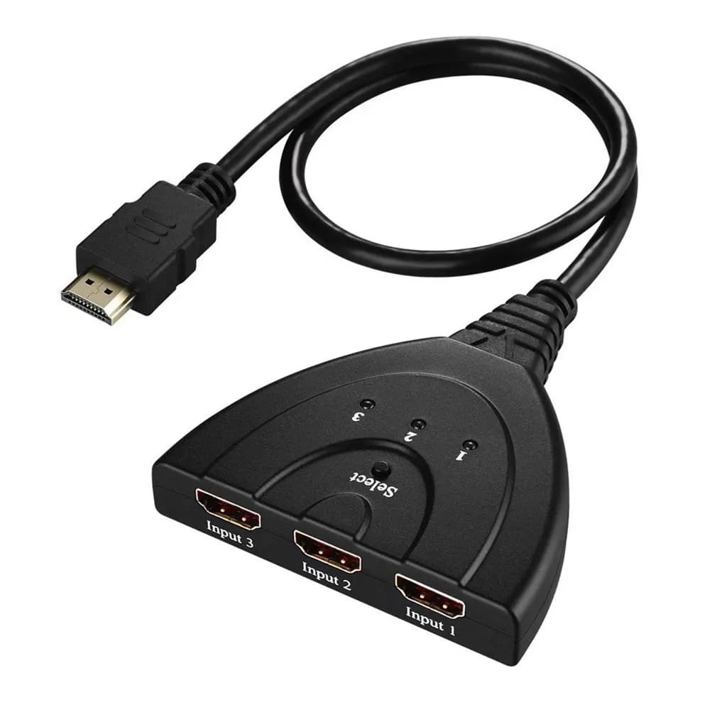 Hot 3D Mini 3 porte Switcher switcher compatibile HDMI Splitter 1080P 3 in 1 out Port Hub Display immagine 3D per DVD HDTV Xbox PS3 PS4