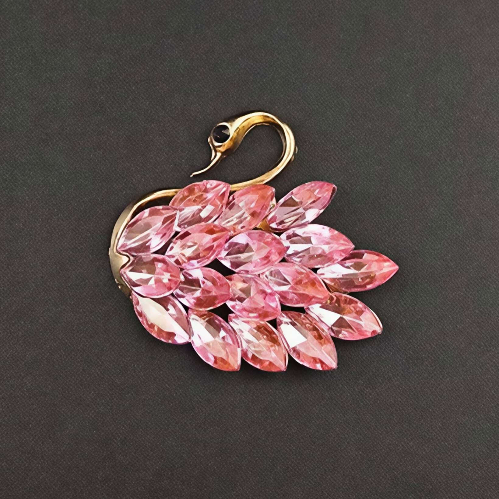 2pcs Crystal Swan Alloy DIY Charms Flatback Rhinestone Bling for Car Air Vent Phone Case Bag Purse Shoes Craft Accessories